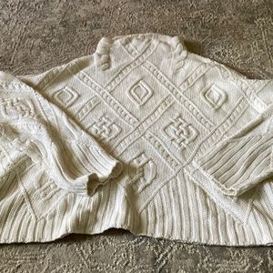 L  Melrose Market cable knit top